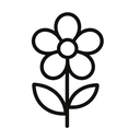 icon_internet_flower_minimal_outline icon preview