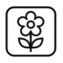 icon_internet_flower_monochrome icon preview