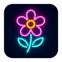 icon_internet_flower_neon icon preview