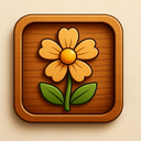 icon_internet_flower_wooden icon preview