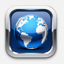 icon_internet_globe_metallic icon preview