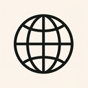 icon_internet_globe_minimal_outline icon preview