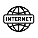 icon_internet_globe_monochrome icon preview