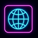 icon_internet_globe_neon icon preview