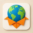 icon_internet_globe_origami icon preview