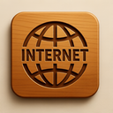 icon_internet_globe_wooden icon preview