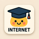 icon_internet_graduation_cap_cartoon icon preview