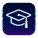 icon_internet_graduation_cap_digital_glitch icon preview