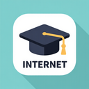 icon_internet_graduation_cap_flat_design icon preview