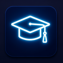 icon_internet_graduation_cap_glow_effect icon preview