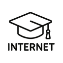 icon_internet_graduation_cap_line_art icon preview