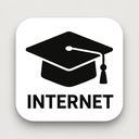 icon_internet_graduation_cap_monochrome icon preview