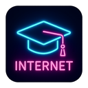 icon_internet_graduation_cap_neon icon preview
