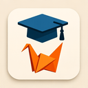 icon_internet_graduation_cap_origami icon preview