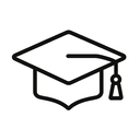 icon_internet_graduation_cap_outline icon preview
