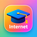 icon_internet_graduation_cap_vibrant_colors icon preview