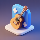 icon_internet_guitar_3d_isometric icon preview