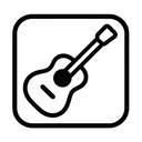 icon_internet_guitar_monochrome icon preview