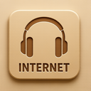icon_internet_headphones_embossed icon preview