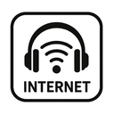 icon_internet_headphones_monochrome icon preview