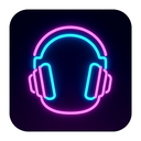 icon_internet_headphones_neon icon preview
