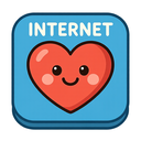 icon_internet_heart_cartoon icon preview