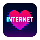 icon_internet_heart_digital_glitch icon preview