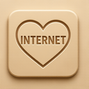 icon_internet_heart_embossed icon preview