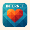 icon_internet_heart_geometric icon preview