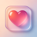 icon_internet_heart_glassy icon preview