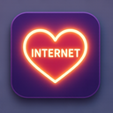 icon_internet_heart_glow_effect icon preview