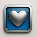 icon_internet_heart_metallic icon preview