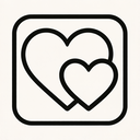 icon_internet_heart_monochrome icon preview