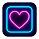 icon_internet_heart_neon icon preview