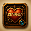 icon_internet_heart_steampunk icon preview