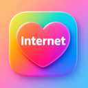 icon_internet_heart_vibrant_colors icon preview