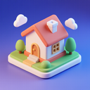 icon_internet_house_3d_isometric icon preview