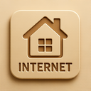 icon_internet_house_embossed icon preview