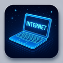 icon_internet_laptop_futuristic icon preview