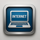 icon_internet_laptop_metallic icon preview
