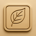 icon_internet_leaf_embossed icon preview