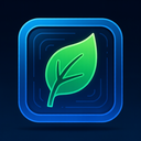 icon_internet_leaf_futuristic icon preview