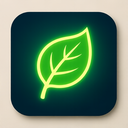 icon_internet_leaf_glow_effect icon preview