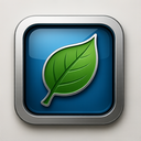 icon_internet_leaf_metallic icon preview