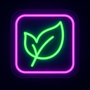 icon_internet_leaf_neon icon preview