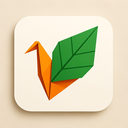 icon_internet_leaf_origami icon preview