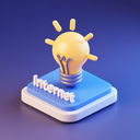 icon_internet_light_bulb_3d_isometric icon preview