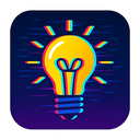icon_internet_light_bulb_digital_glitch icon preview
