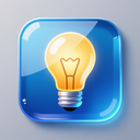 icon_internet_light_bulb_glassy icon preview
