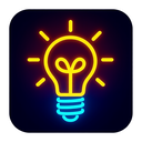 icon_internet_light_bulb_neon icon preview